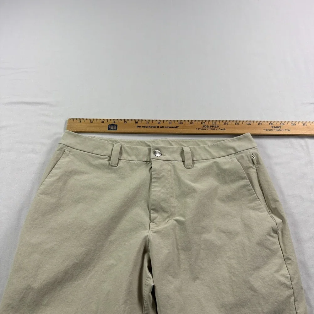 Lululemon ABC Pants Mens 32x30 Beige Chino Slim Tapered Stretch Tech Golf